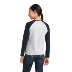 Ariat® Children's Heart Of My Heart Long Sleeve Grey T-Shirt 10037350 7 Ariat® Children's Heart Of My Heart Long Sleeve Grey T-Shirt 10037350 -Ariat Shoes Shop F21 YTH ENGL 10037350 back 6b07839c 2f7a 4867 b06f ae3309b4ed35