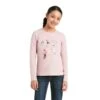 Ariat® Children's Powder Ponies Long Sleeve Ash Rose T-Shirt 10037352