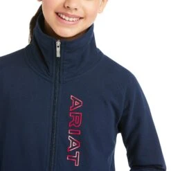 Ariat® Children's Team Logo Navy Sweatshirt 10037723 -Ariat Shoes Shop F21 YTH ENGL 10037723 detail01 2