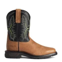 Ariat Youth Boys WorkHog XT Tumbled Bark & Dark Forest Boots 10035884 10 Ariat Youth Boys WorkHog XT Tumbled Bark & Dark Forest Boots 10035884 -Ariat Shoes Shop F21 YTH WEST 10035884 side