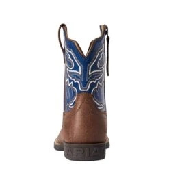 Ariat Children's Boy's Sorting Pen Chocolate An Navy Boots 10038334 -Ariat Shoes Shop F21 YTH WEST 10038334 heel