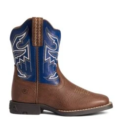 Ariat Children's Boy's Sorting Pen Chocolate An Navy Boots 10038334 -Ariat Shoes Shop F21 YTH WEST 10038334 side