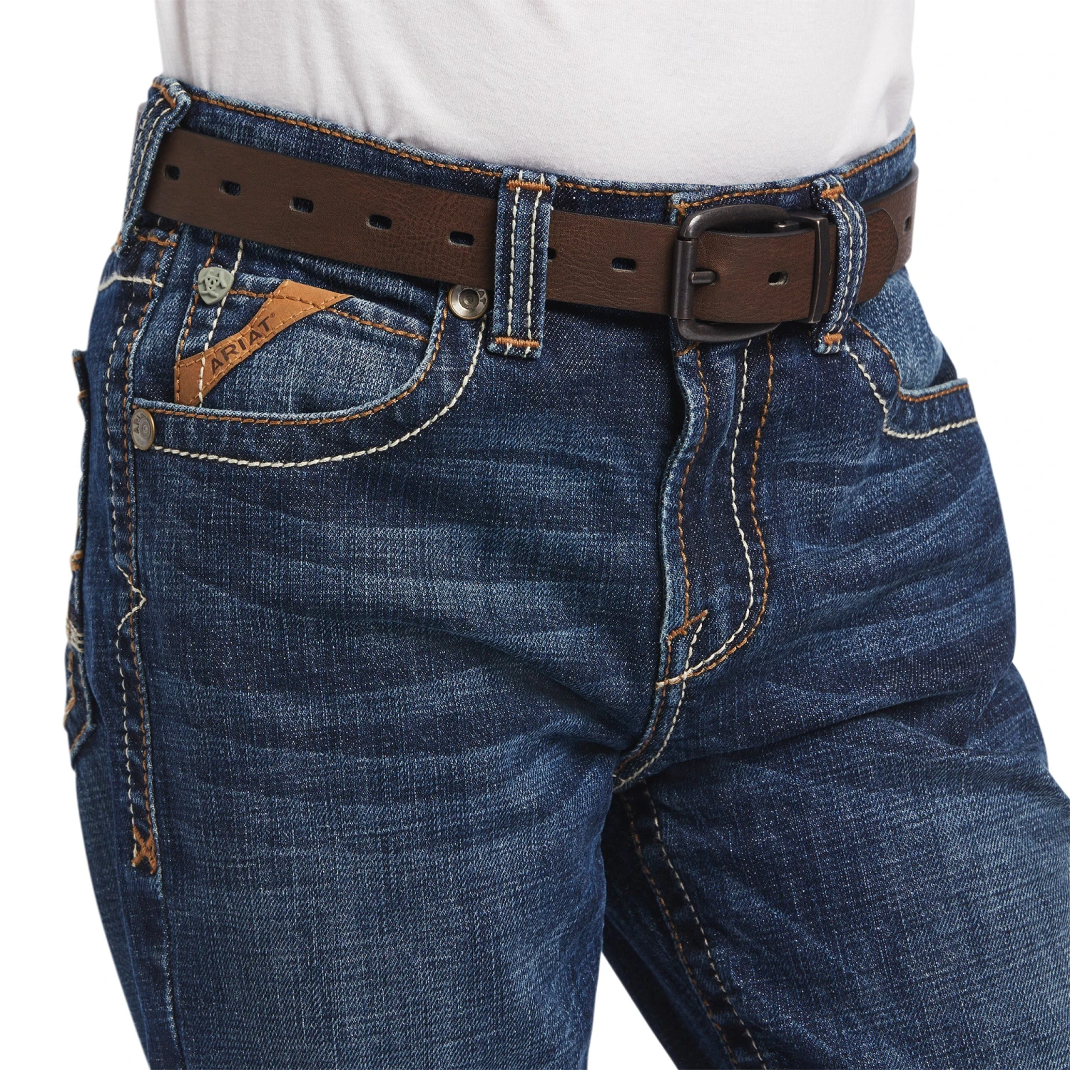 Ariat® Youth Boy's B4 Ramos Relaxed Tourismo Bootcut Jeans 10041090 5 Ariat® Youth Boy's B4 Ramos Relaxed Tourismo Bootcut Jeans 10041090 - Image 3