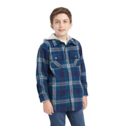 Ariat® Youth Boy's Hannoch Retro Maritime Blue Shirt Jacket 10041698