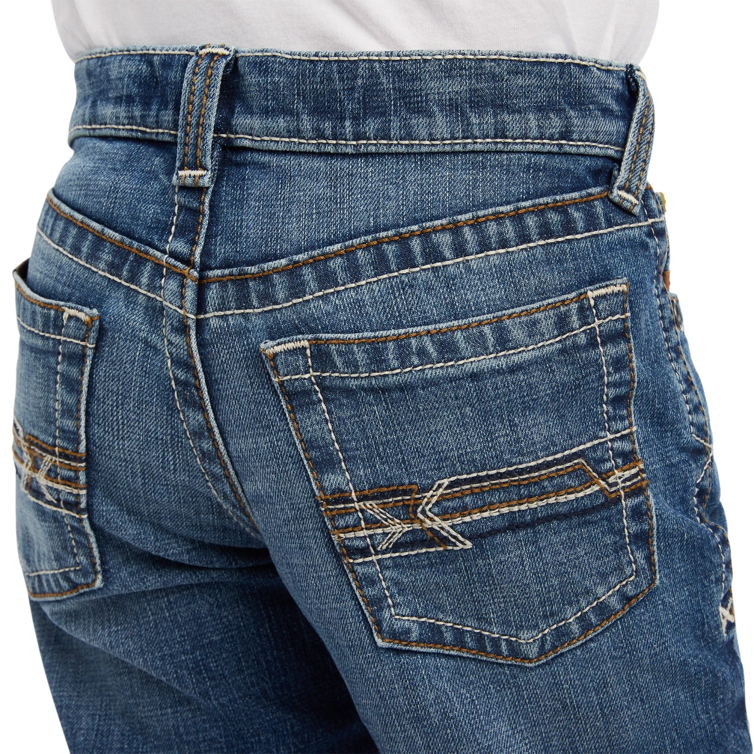 Ariat® Youth Boy's B5 Slim Bracken Nelson Straight Leg Jeans 10042202 6 Ariat® Youth Boy's B5 Slim Bracken Nelson Straight Leg Jeans 10042202 - Image 4