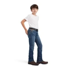Ariat® Youth Boy's B5 Slim Bracken Nelson Straight Leg Jeans 10042202 10 Ariat® Youth Boy's B5 Slim Bracken Nelson Straight Leg Jeans 10042202 -Ariat Shoes Shop F22 BYS WEST 10042202 full