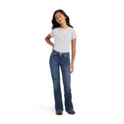 Ariat® Girl's R.E.A.L™ Esmeralda Dresden Bootcut Jeans 10042215 13 Ariat® Girl's R.E.A.L™ Esmeralda Dresden Bootcut Jeans 10042215 -Ariat Shoes Shop F22 GLS WEST 10042215 full