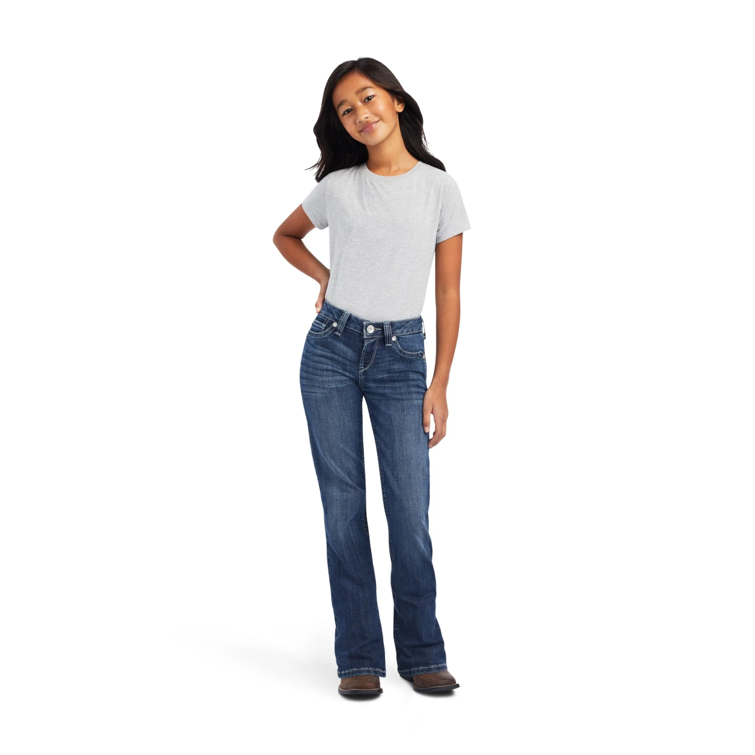 Ariat® Girl's R.E.A.L™ Esmeralda Dresden Bootcut Jeans 10042215 8 Ariat® Girl's R.E.A.L™ Esmeralda Dresden Bootcut Jeans 10042215 - Image 6