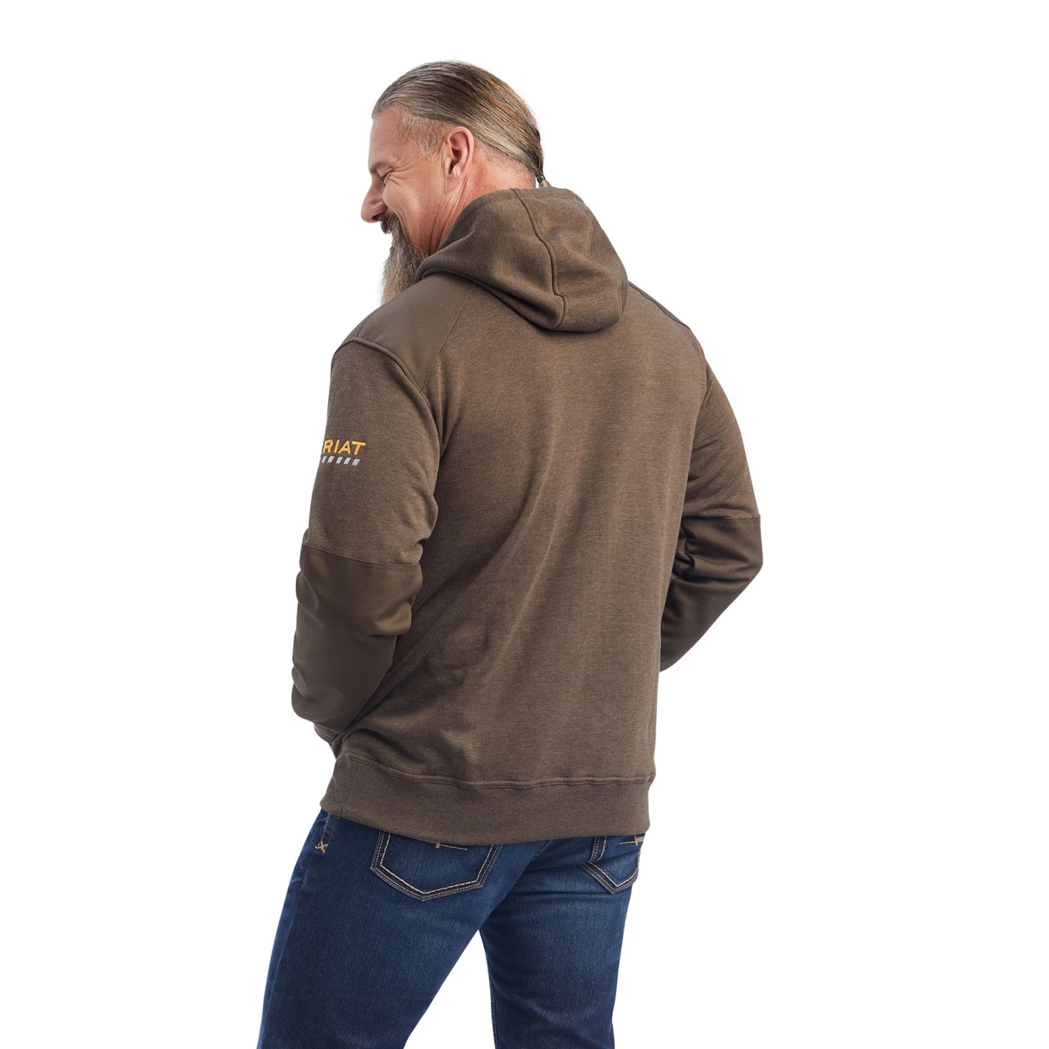 Ariat Men's Rebar Workman DuraCanvas Wren Heather Pullover 10041500 4 Ariat Men's Rebar Workman DuraCanvas Wren Heather Pullover 10041500 - Image 2
