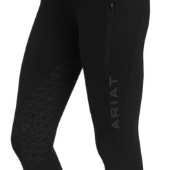 Ariat® Ladies Venture Thermal Half Grip Tight Black Leggings 10041347 -Ariat Shoes Shop F22 WMS ENGL 10041347 detail02