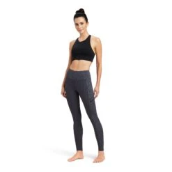 Ariat® Ladies E0S Lumina Knee Patch Tight Ebony Leggings 10041349 -Ariat Shoes Shop F22 WMS ENGL 10041349 full