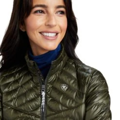 Ariat® Ladies IR Forest Mist Ideal Down Jacket 10041379 -Ariat Shoes Shop F22 WMS ENGL 10041379 detail01