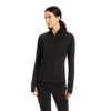 Ariat® Ladies Venture Quarter Zip Black Sweatshirt 10041395 -Ariat Shoes Shop F22 WMS ENGL 10041395 front