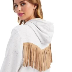 Ariat® Ladies Egret Desert View Full Zip Hoodie10041668 8 Ariat® Ladies Egret Desert View Full Zip Hoodie10041668 -Ariat Shoes Shop F22 WMS WEST 10041668 detail01