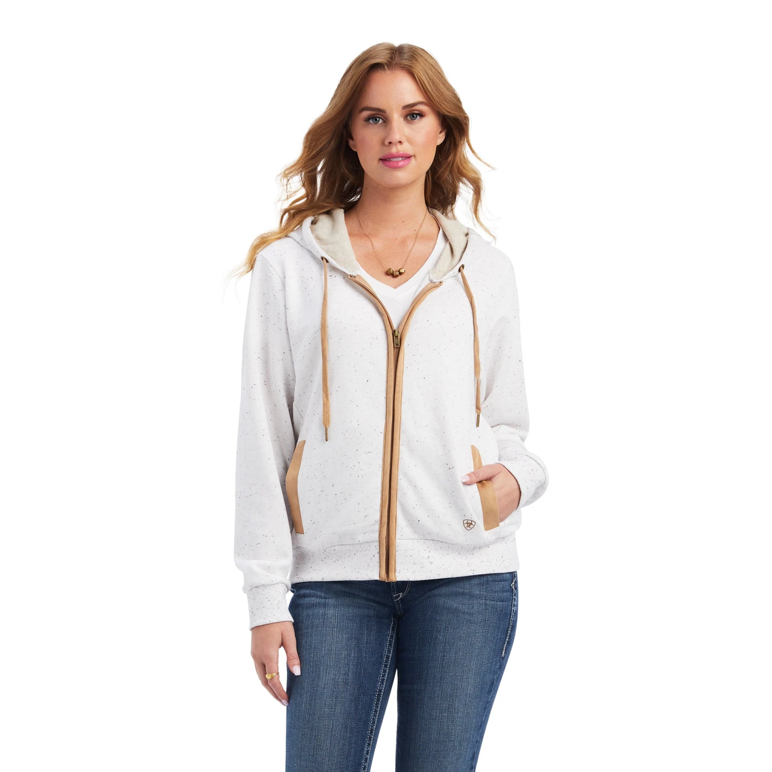 Ariat® Ladies Egret Desert View Full Zip Hoodie10041668 4 Ariat® Ladies Egret Desert View Full Zip Hoodie10041668 - Image 2