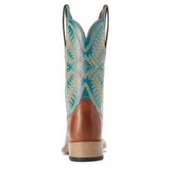 Ariat® Ladies Odessa Almond Roca & Metallic Turqueza Boots 10042387 -Ariat Shoes Shop F22 WMS WEST 10042387 heel