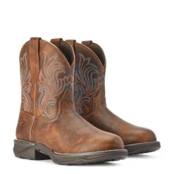 Ariat® Ladies Anthem Round Toe Copper Kettle Shorties 10042422 -Ariat Shoes Shop F22 WMS WEST 10042422 pair
