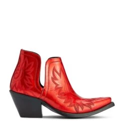 Ariat® Ladies Dixon Queen Of Hearts Print Western Booties 10042455 -Ariat Shoes Shop F22 WMS WEST 10042455 side