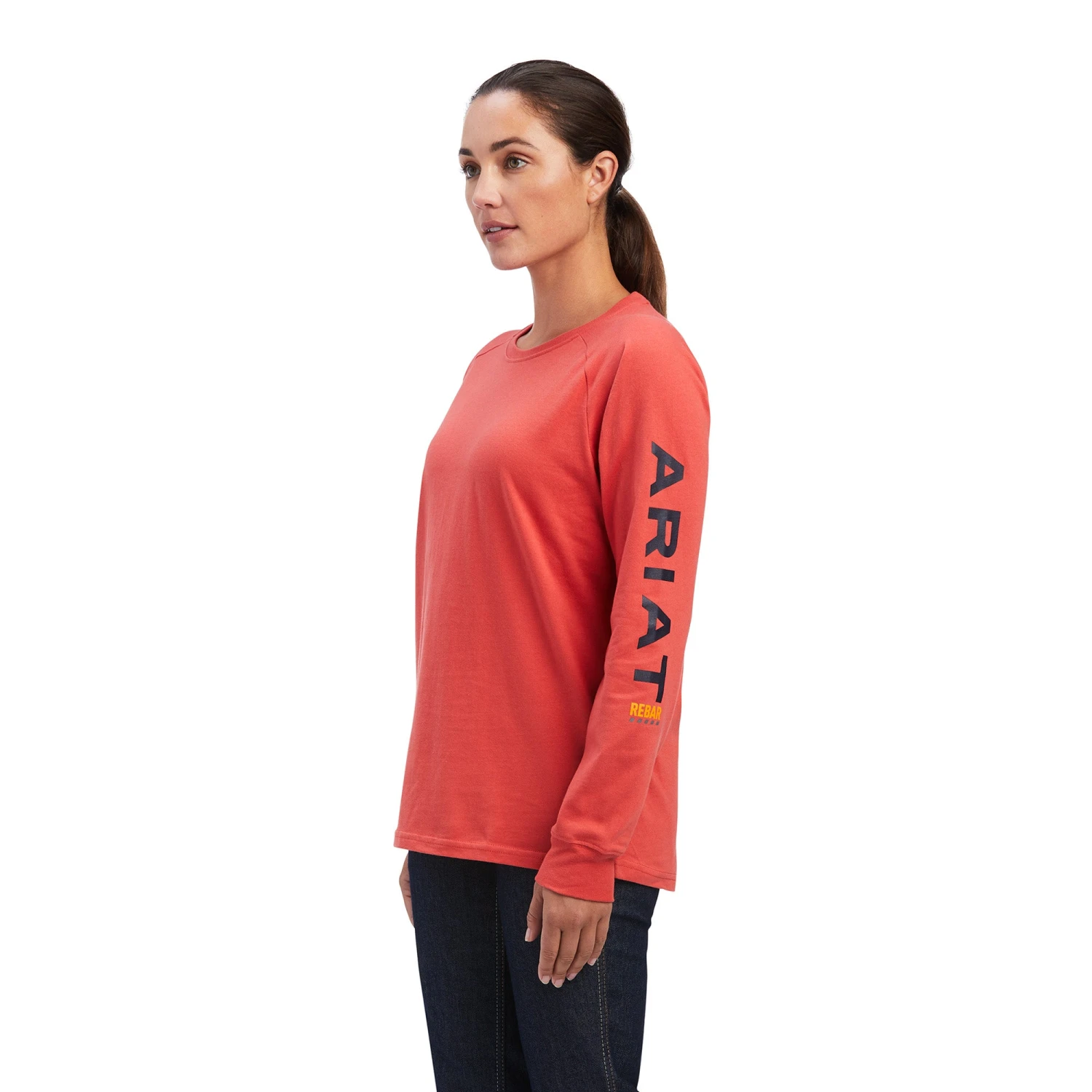 Ariat® Ladies Rebar Cotton Strong Logo Graphic T-Shirt 10041513 3 Ariat® Ladies Rebar Cotton Strong Logo Graphic T-Shirt 10041513