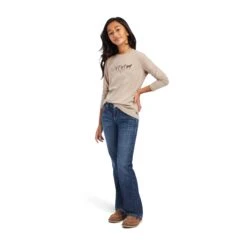 Ariat® Youth Girl's Different Color Horse Banyan Bark T-Shirt 10041251 -Ariat Shoes Shop F22 YTH ENGL 10041251 full