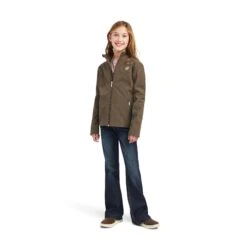 Ariat Girl's New Team Banyan Bark Heather Softshell Jacket 10041275 10 Ariat Girl's New Team Banyan Bark Heather Softshell Jacket 10041275 -Ariat Shoes Shop F22 YTH ENGL 10041275 full
