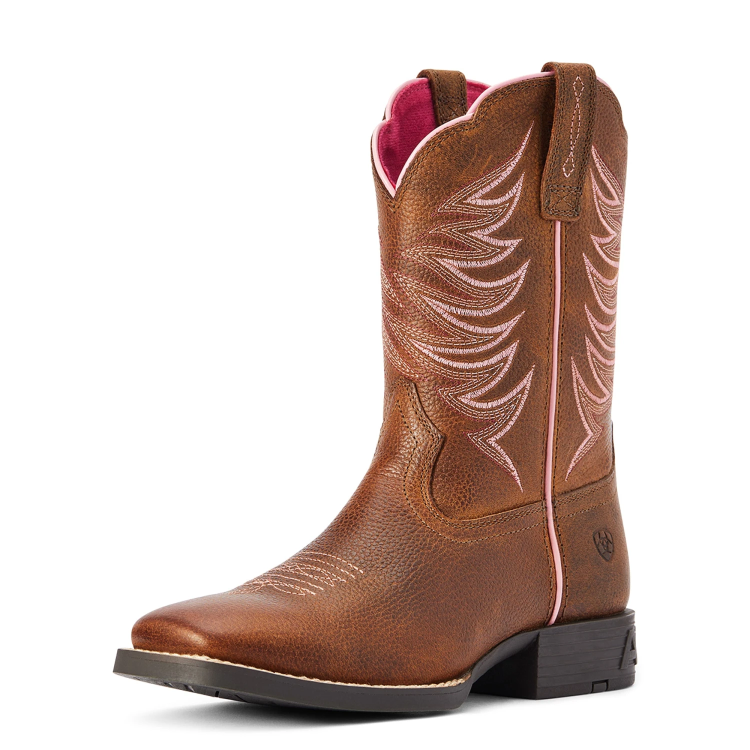 Ariat® Youth Girl's Firecatcher Rowdy Brown Square Toe Boots 10042413 7 Ariat® Youth Girl's Firecatcher Rowdy Brown Square Toe Boots 10042413 - Image 5