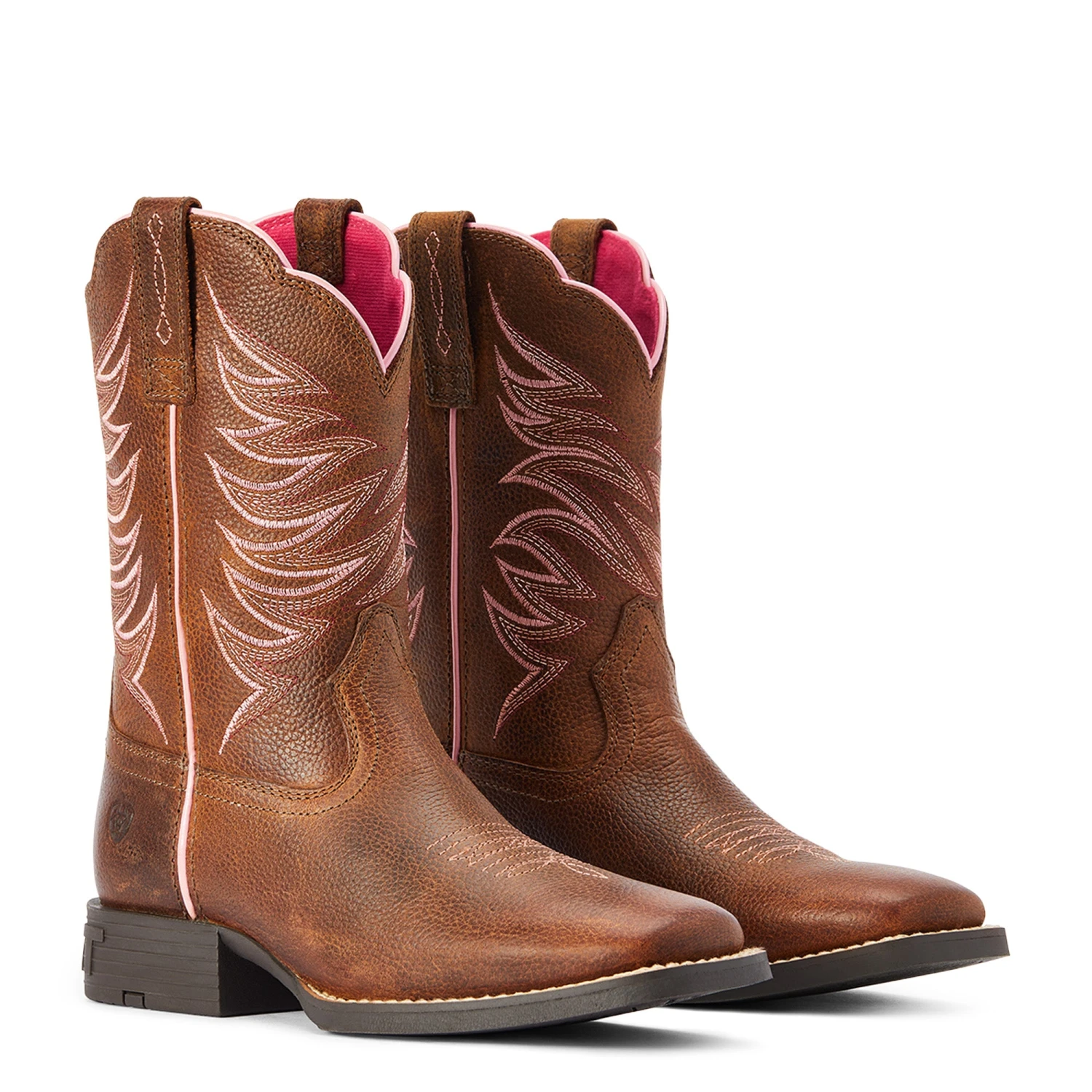 Ariat® Youth Girl's Firecatcher Rowdy Brown Square Toe Boots 10042413 6 Ariat® Youth Girl's Firecatcher Rowdy Brown Square Toe Boots 10042413 - Image 4