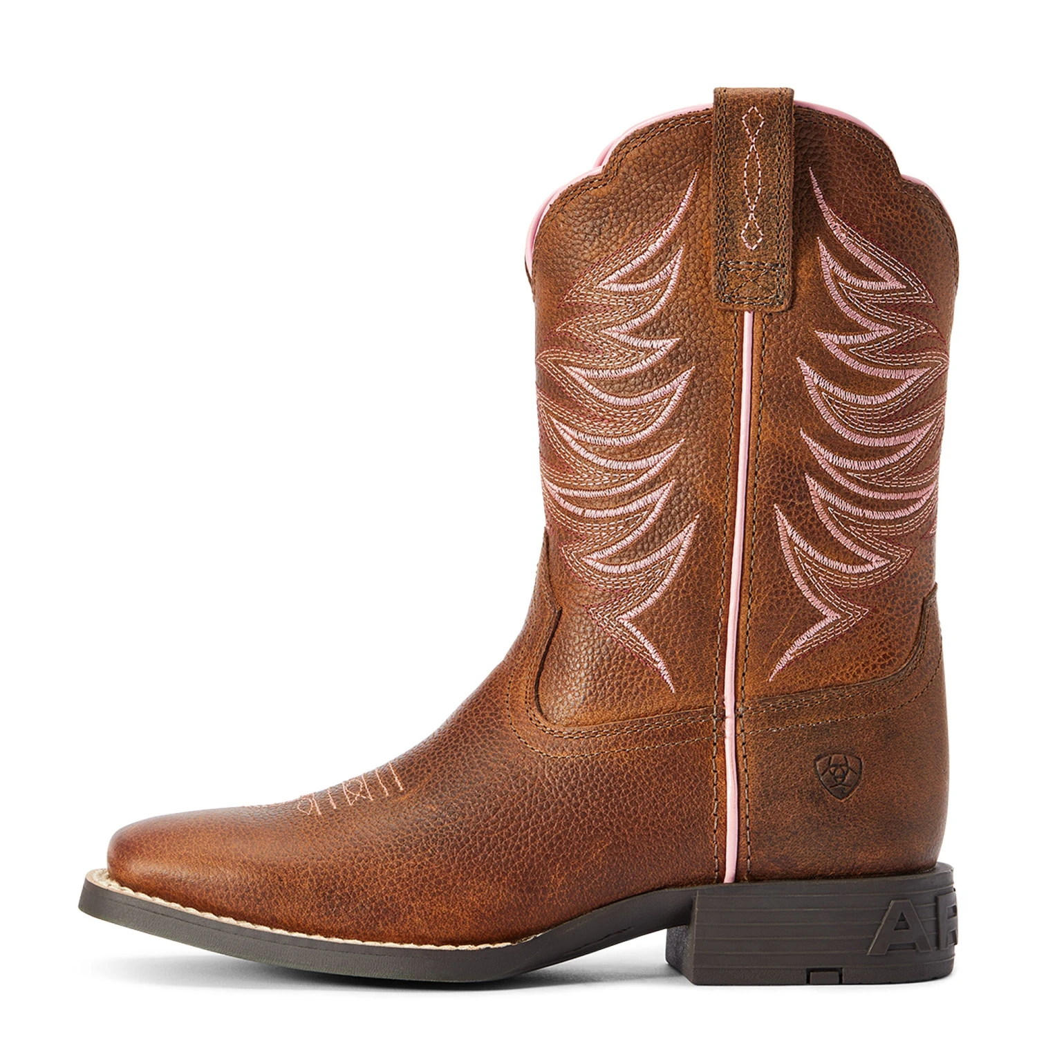 Ariat® Youth Girl's Firecatcher Rowdy Brown Square Toe Boots 10042413 8 Ariat® Youth Girl's Firecatcher Rowdy Brown Square Toe Boots 10042413 - Image 6