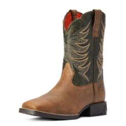 Ariat® Youth Boy's Firecatcher Distressed Brown Western Boots 10042414 -Ariat Shoes Shop F22 YTH WEST 10042414 3 4 front