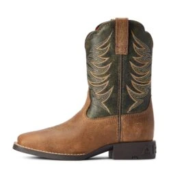 Ariat® Youth Boy's Firecatcher Distressed Brown Western Boots 10042414 -Ariat Shoes Shop F22 YTH WEST 10042414 side