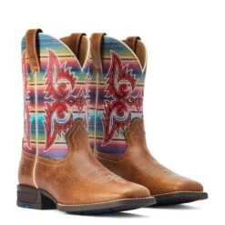 Ariat® Youth Girl's Lonestar Tan & Old Muted Serape Boots 10042595 -Ariat Shoes Shop F22 YTH WEST 10042595 pair