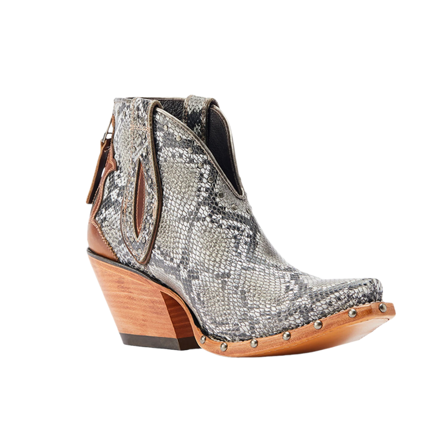Ariat® Ladies Greeley Shades Of Grain & Natural Snake Booties 10044398 3 Ariat® Ladies Greeley Shades Of Grain & Natural Snake Booties 10044398