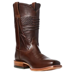 Ariat Men's Circuit Patriot Bar Top Brown Square Toe Boots 10036001