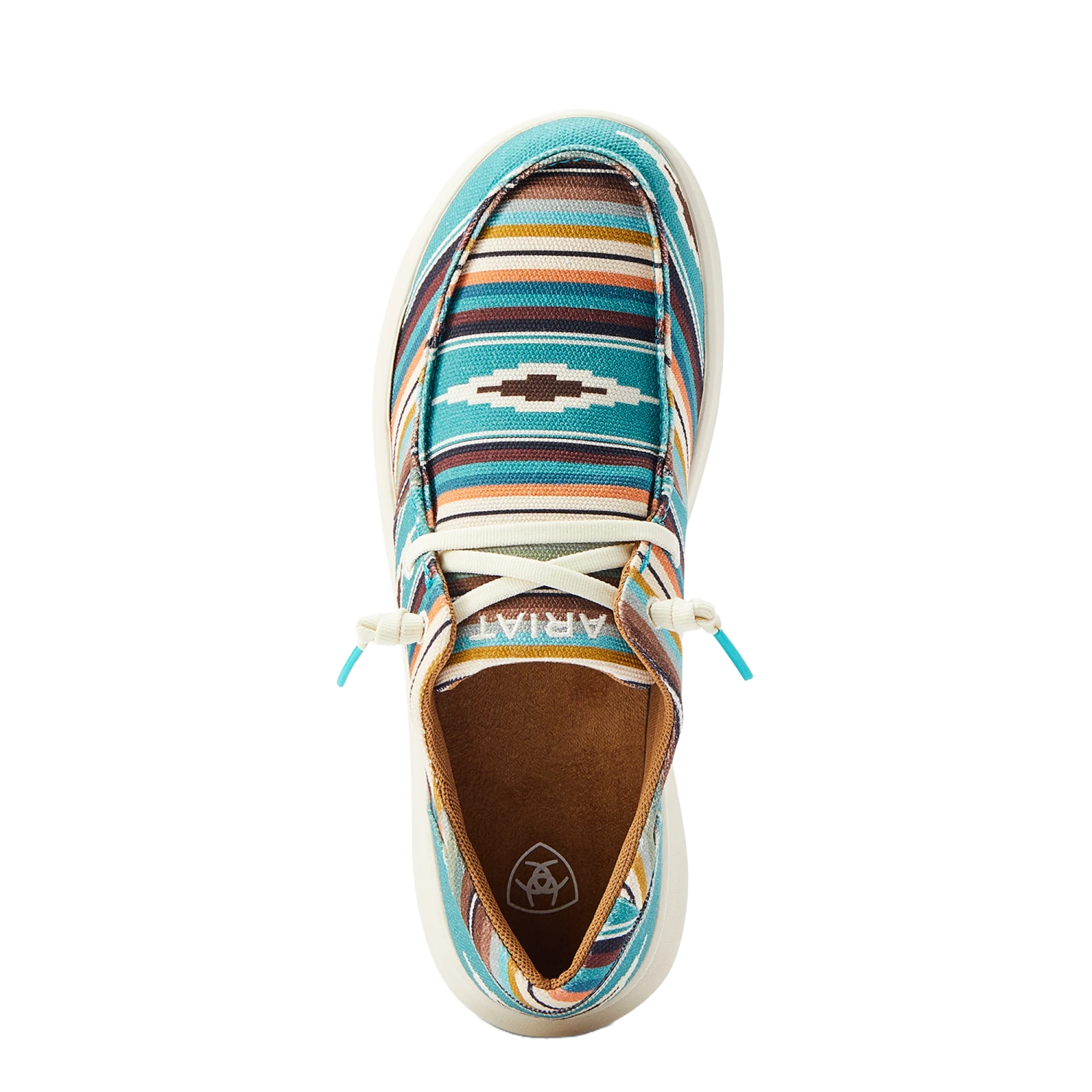 Ariat® Ladies Hilo Turquoise Serape Print Slip On Shoes 10044590 4 Ariat® Ladies Hilo Turquoise Serape Print Slip On Shoes 10044590 - Image 2