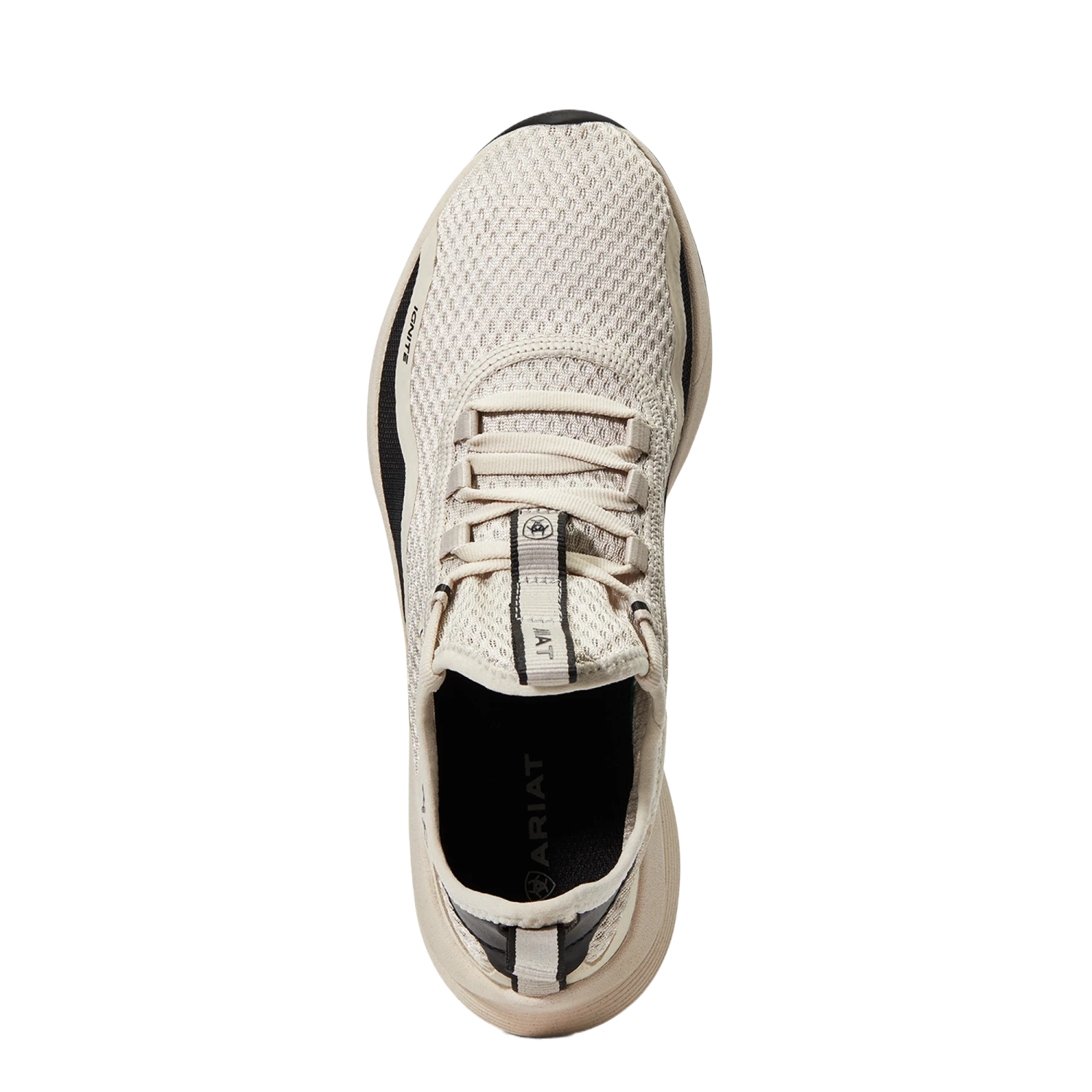 Ariat® Ladies Ignite Eco Cream Lace Up Shoes 10040407 4 Ariat® Ladies Ignite Eco Cream Lace Up Shoes 10040407 - Image 2