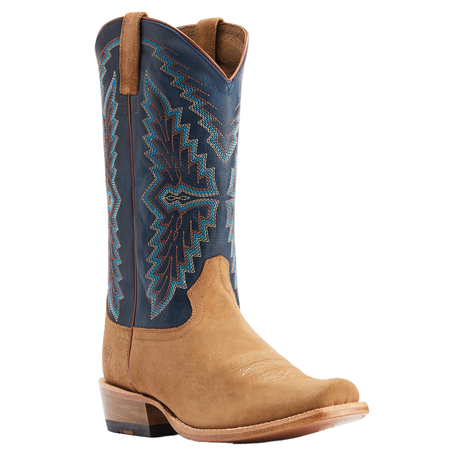 Ariat® Men'sFuturity Showman Dijon Roughout & NavyWestern Boots 10044499 3 Ariat® Men'sFuturity Showman Dijon Roughout & NavyWestern Boots 10044499