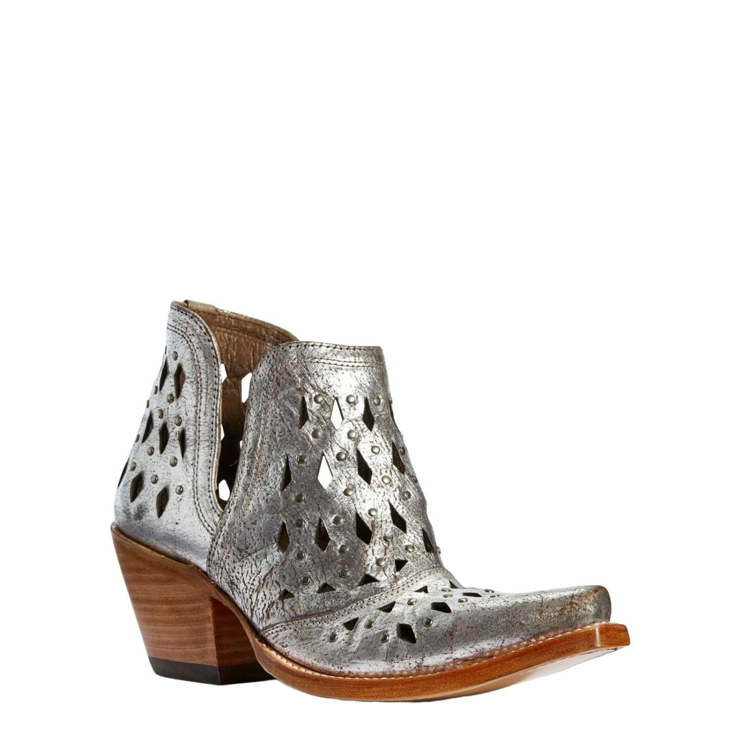 Ariat® Ladies Silver Metallic Studded Dixon Western Boot 10031501 3 Ariat® Ladies Silver Metallic Studded Dixon Western Boot 10031501