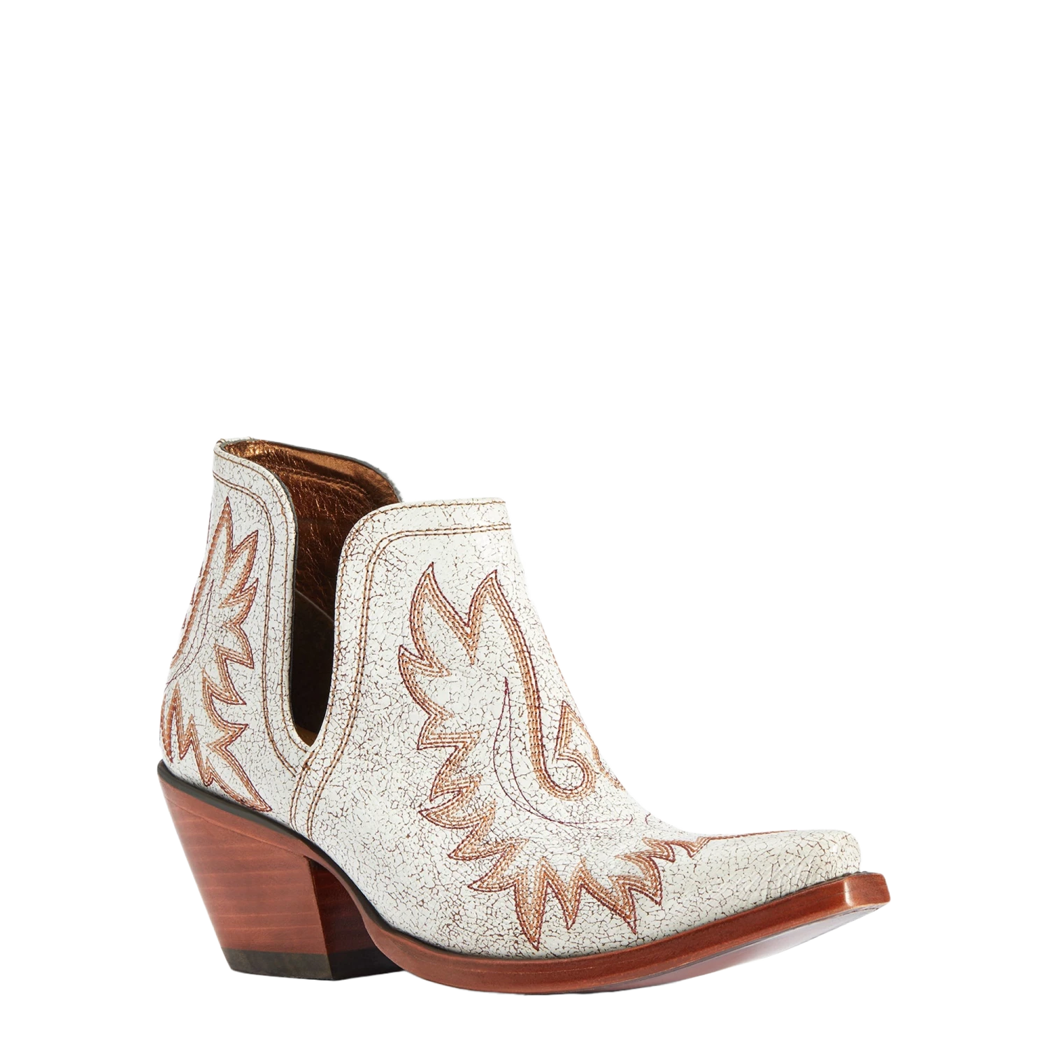Ariat® Ladies Dixon Bright Lights White Western Booties 10042453 3 Ariat® Ladies Dixon Bright Lights White Western Booties 10042453