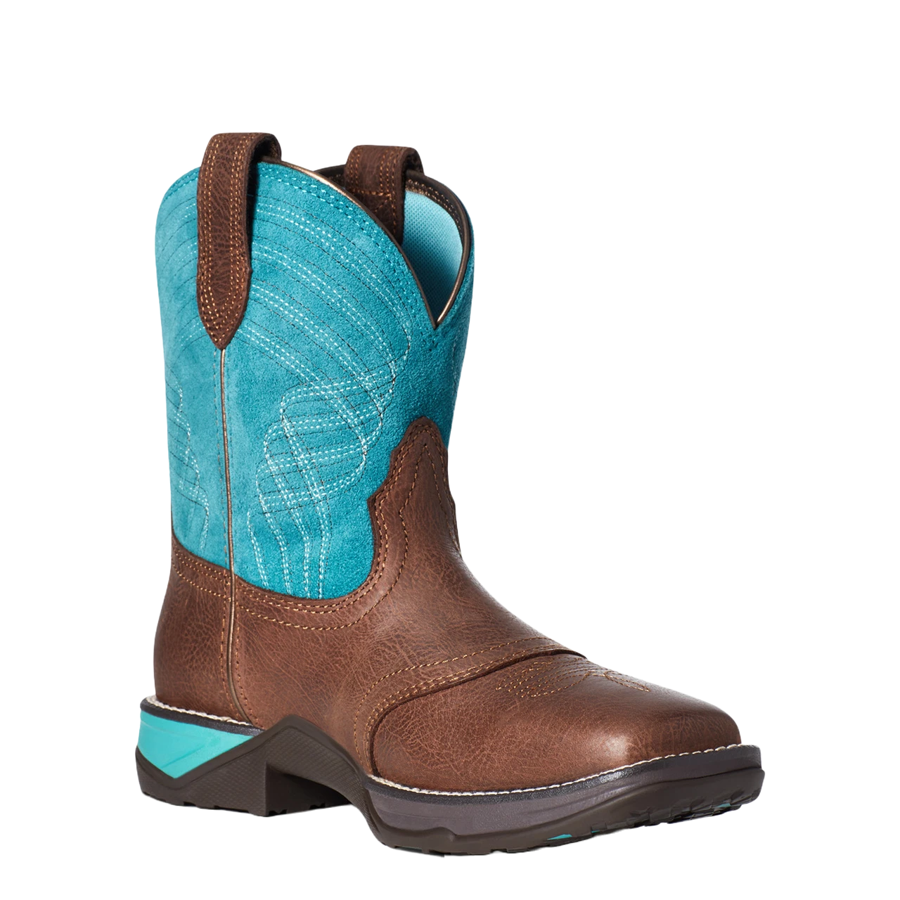 Ariat® Ladies Anthem Shortie Dark Cottage & Turquoise Boots 10035776 3 Ariat® Ladies Anthem Shortie Dark Cottage & Turquoise Boots 10035776