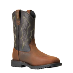 Ariat Men's RigTek™ Waterproof Brown & Black Square Toe Boots 10034156