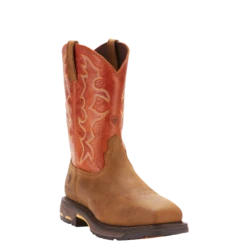 Ariat® Men's Work Hog Wide Square Steel Toe Brown Boots 10006961