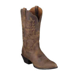 Ariat Ladies Heritage Western R Toe Boot – Distressed Brown 10001021
