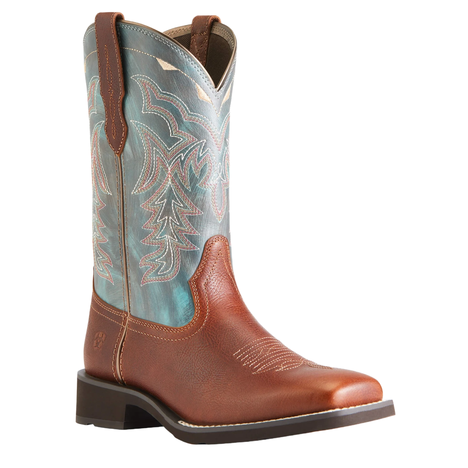 Ariat® Ladies Delilah Spiced Cider & Teal River Boots 10042420 3 Ariat® Ladies Delilah Spiced Cider & Teal River Boots 10042420