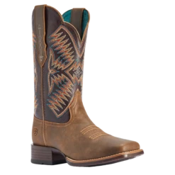 Ariat® Ladies Odessa StretchFit Brown & Burnished Pewter Boots 10042386