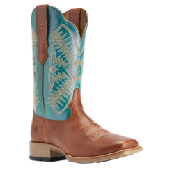 Ariat® Ladies Odessa Almond Roca & Metallic Turqueza Boots 10042387