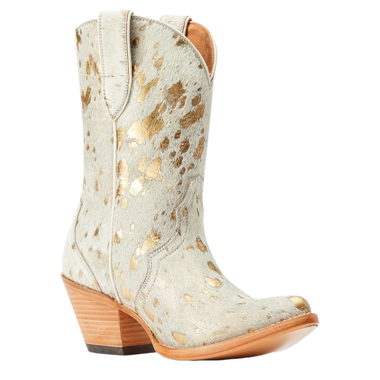 Ariat® Ladies Bandida White Metallic Hair On Western Boots 10044392 3 Ariat® Ladies Bandida White Metallic Hair On Western Boots 10044392