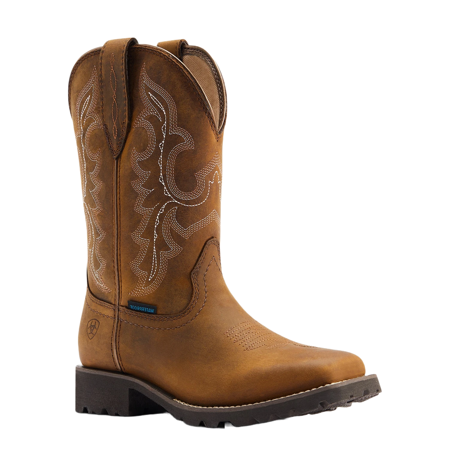Ariat® Ladies Unbridled™ Rancher H2O Oily Distressed Tan Boots 10044437 3 Ariat® Ladies Unbridled™ Rancher H2O Oily Distressed Tan Boots 10044437