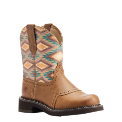 Ariat® Ladies Fatbaby® Heritage Farrah Aztec Print Tan Boots 10044438