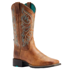 Ariat® Ladies Round Up Back Zip Desert Sand Tan Western Boots 10044432