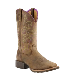Ariat® Ladies Hybrid Rancher Distressed Brown Western Boots 10018527